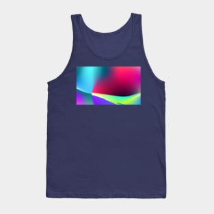 colourful abstract blue, pink and yellow Tank Top